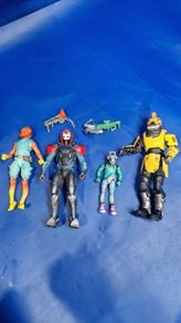 Fortnite  4 Action Figures  2 Weapons Accessories  Bundle