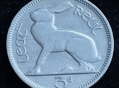 Ireland - 1948 - 3 Pence - Hare - KM.12a - [2722]