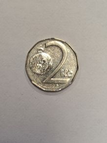 Czech republic 2 korun coin