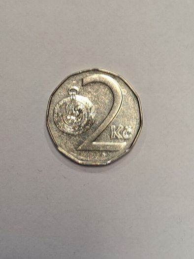 Czech republic 2 korun coin