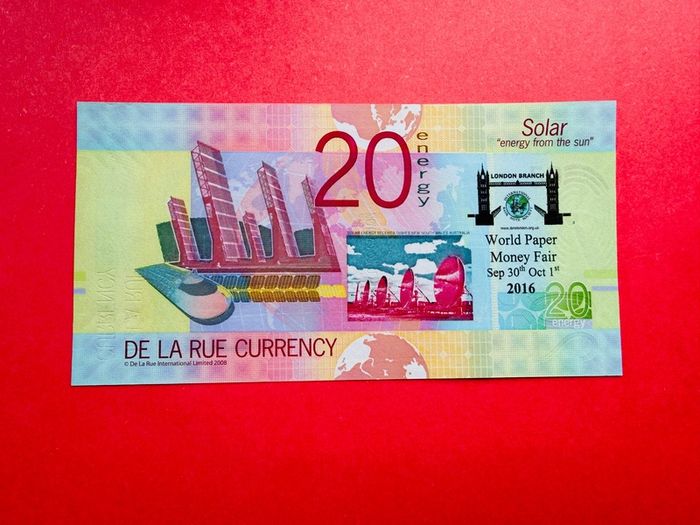 Test  Banknote  2016  World Paper  Money  Fair  ( Uncirculated )