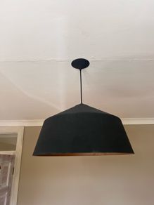 black pendant light