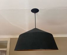 black pendant light