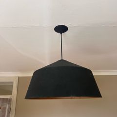 black pendant light