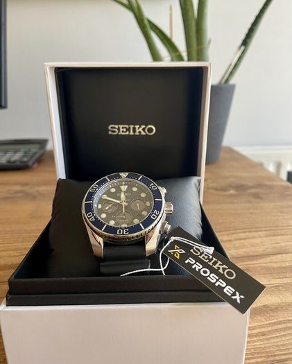 Seiko Prospex Chronograph Solar Quartz Diver Watch