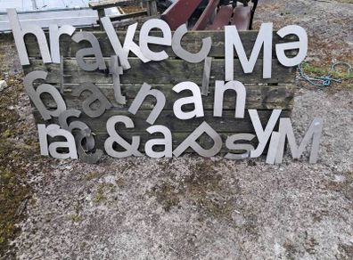 Stainless steel letters