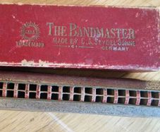 Pre-WWII Vintage C.A. Seydel Sohne Bandmaster Harmonica with Original Box