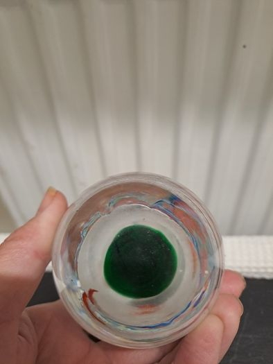 Vintage hand- blown art glass Paperweight