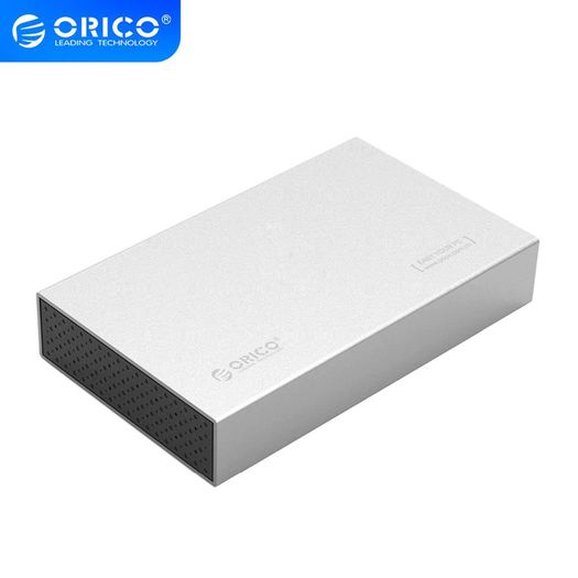 ORICO USB 3.0 (UASP) SATA SSD/HDD 2.5"/3.5" External Aluminum Alloy Enclosure Case/Caddy Silver (UK Plug) (Brand New/Warranty)
