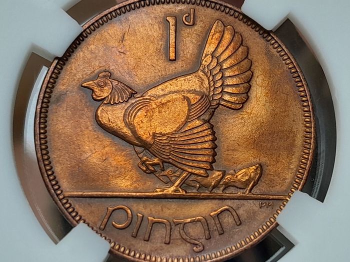 1928 Ireland Proof 1d Freestate Penny,, registered post included Read description