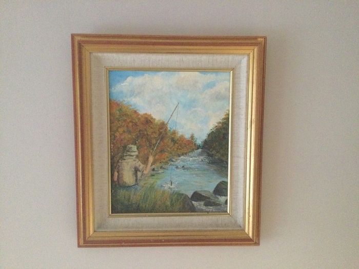 Art - Oil on Board ( Marie Wright) ( Reduced )