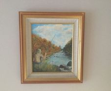 Art - Oil on Board ( Marie Wright) ( Reduced )