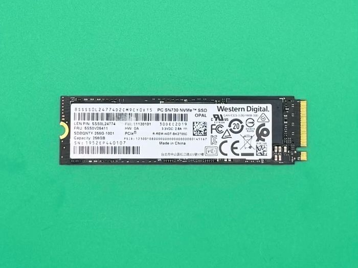 256gb Wd Nvme M.2 Sdd Pcie Gen3 94%