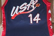 Vintage 90s Champion Glenn Robinson Olympic Dream Team USA Basketball Jersey Large size 44