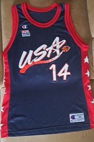 Vintage 90s Champion Glenn Robinson Olympic Dream Team USA Basketball Jersey Large size 44