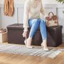Foldable Storage Stool Faux Leather - Free Delivery Nationwide Image 10