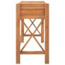 Desk with 2 Drawers 140x40x75 cm Recycled Teak Wood Image 3