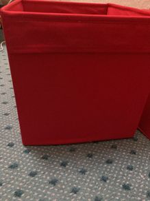 red kallax box