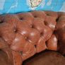 Leather Chesterfield Club Chair Image 3