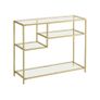Console table  gold  glass and metal console table Image 2