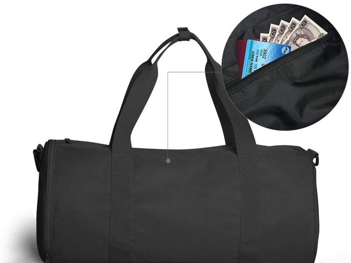 35L Sports Duffle Bag with Shoes Compartment, Lightweight Sports Gym Duffle Bag with Multi-Pockets for Sports, Fitness, Camping, Weekend and Swimming