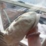 Unworn Y2K Cream Beige Newsboy Cap / Baker Boy Flat Cap Summer 100% Linen Image 2