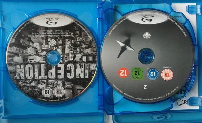 Inception (Christopher Nolan Film) [2010] Leonardo DiCaprio, Ken Watanabe, Joseph Gordon-Levitt, Marion Cotillard, Ellen Page, Tom Hardy, Cillian Murphy, Tom Berenger & Michael Caine [2xBlu-Ray Movie]