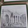 Set Of 6 Small Coasters Of Old Dublin Sites In Box. Image 5