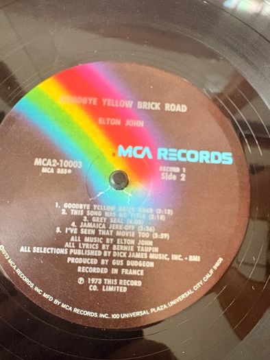 Elton John - Goodbye Yellow Brick Road (First Press / USA)