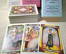 Limited Edition 1987 Amerigo Folchi Tarot - Omaggio a Erte, Bilingual Italian/English, Excellent Condition
