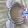 Claires Purple Sparkle Headphones Image 3
