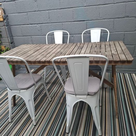 Outdoor dining table