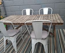 Outdoor dining table