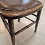 Small Antique beechwood walnut stained  small bistro chair circa 1910 Image 4