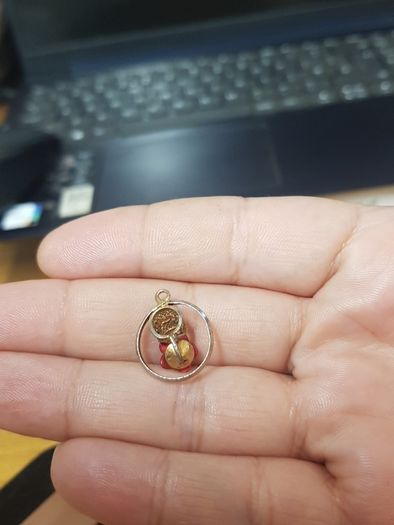 2 Red Rose pendants