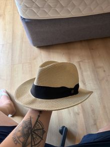 Italian Made Straw Summer Hat  Size 61