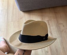 Italian Made Straw Summer Hat  Size 61