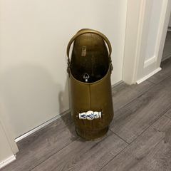 Vintage Brass Coal Scuttle