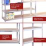 Shelving 180 x 120 x 60cm - 5 Layer Shelving Units Image 2