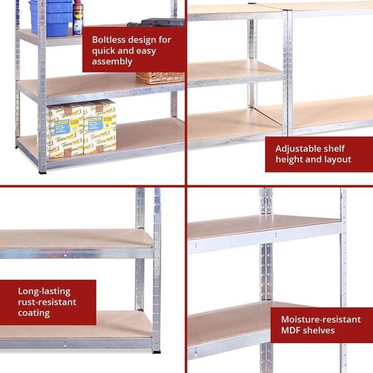 Heavy Duty 180 x 120 x 60cm Shelving Shelves Racking
