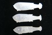Antique 18th Century Chinese Mother Of Pearl Fish Gaming Counters