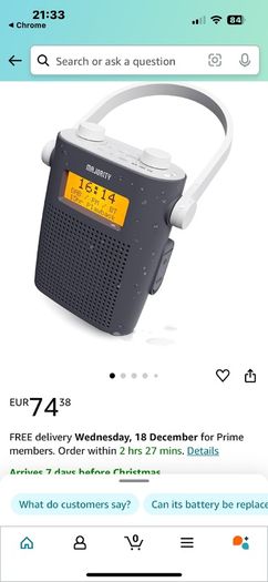 Majority Eversden Bluetooth Water-Resistant DAB radio and speaker