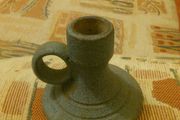 Candle holder very nice with AA on bottom of holder .
