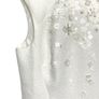 Karen Millen Black White Full Skirted Flower Applique Jacquard Dress Image 10