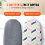 Tabletop Ironing Board 23.4 x 14.4, Small Iron Board with Heat Resistant Cover and 100% Cotton Cover, Mini Ironing Board with 7mm Thickened Needle Cotton Layer for Small Spaces, Travel Use Image 4