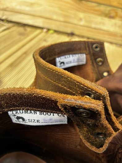 Truman Waxed Olive Captoe 8.5E