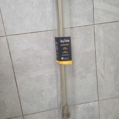 Antique brass curtain rail