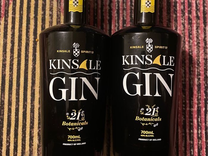 Kinsale Irish Gin empty Bottles