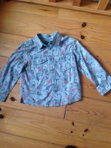 Age 2-3 NEXT Green Floral Shirt
