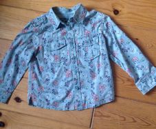 Age 2-3 NEXT Green Floral Shirt